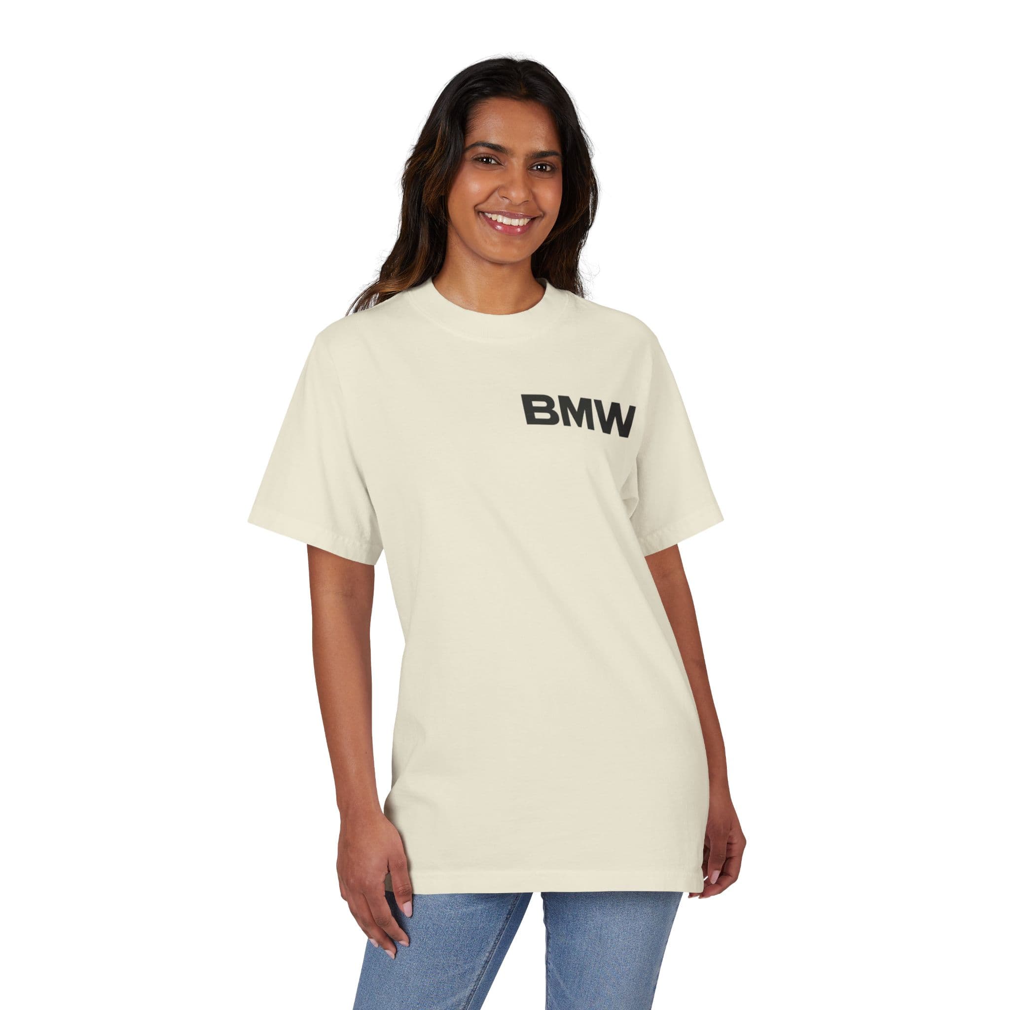 BMW Wordmark Oversized Tee — Beige