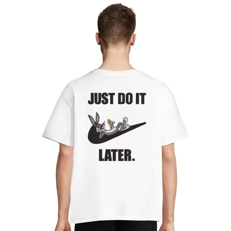 Bugs Bunny Oversized Tee — White