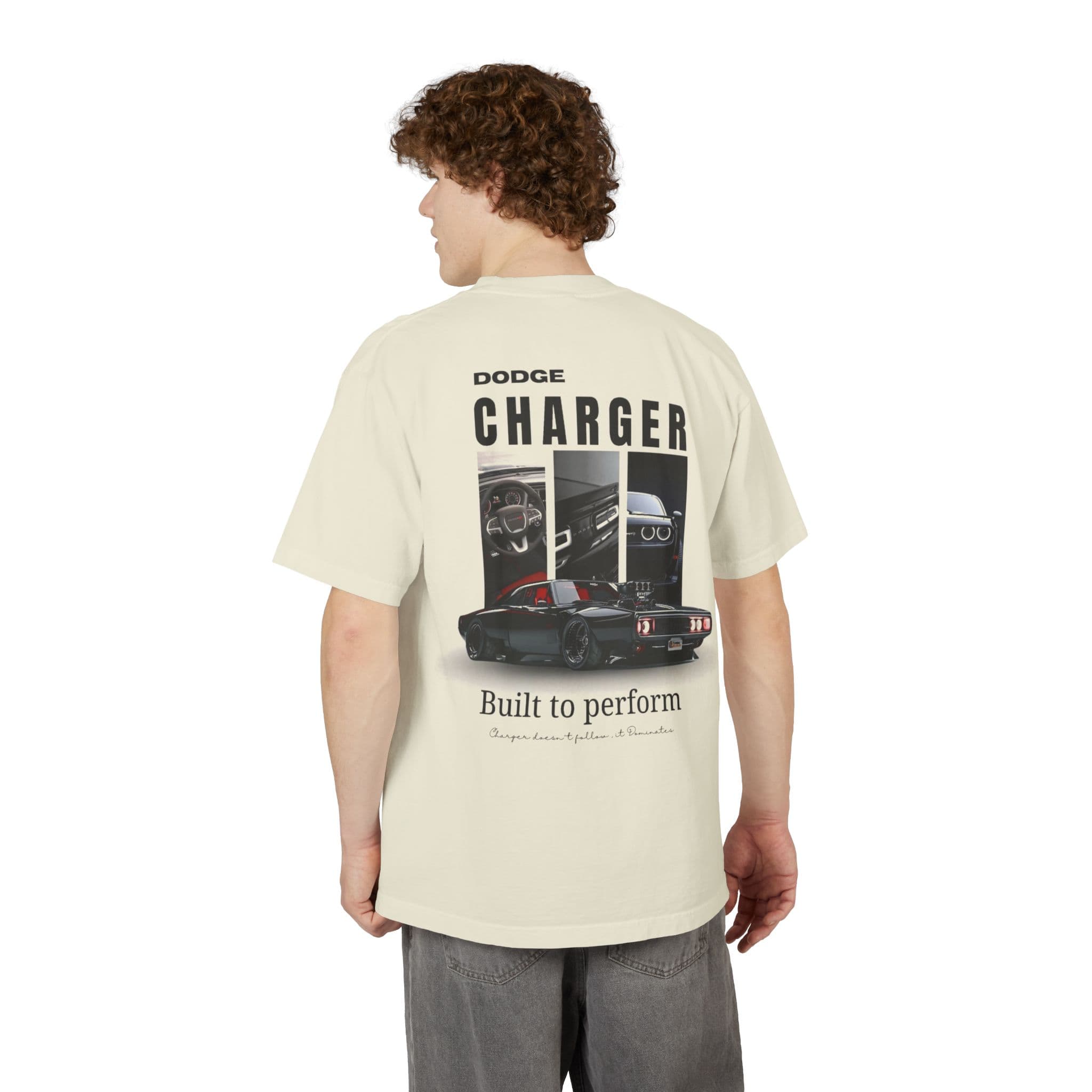 Dodge Oversized Tee — Beige