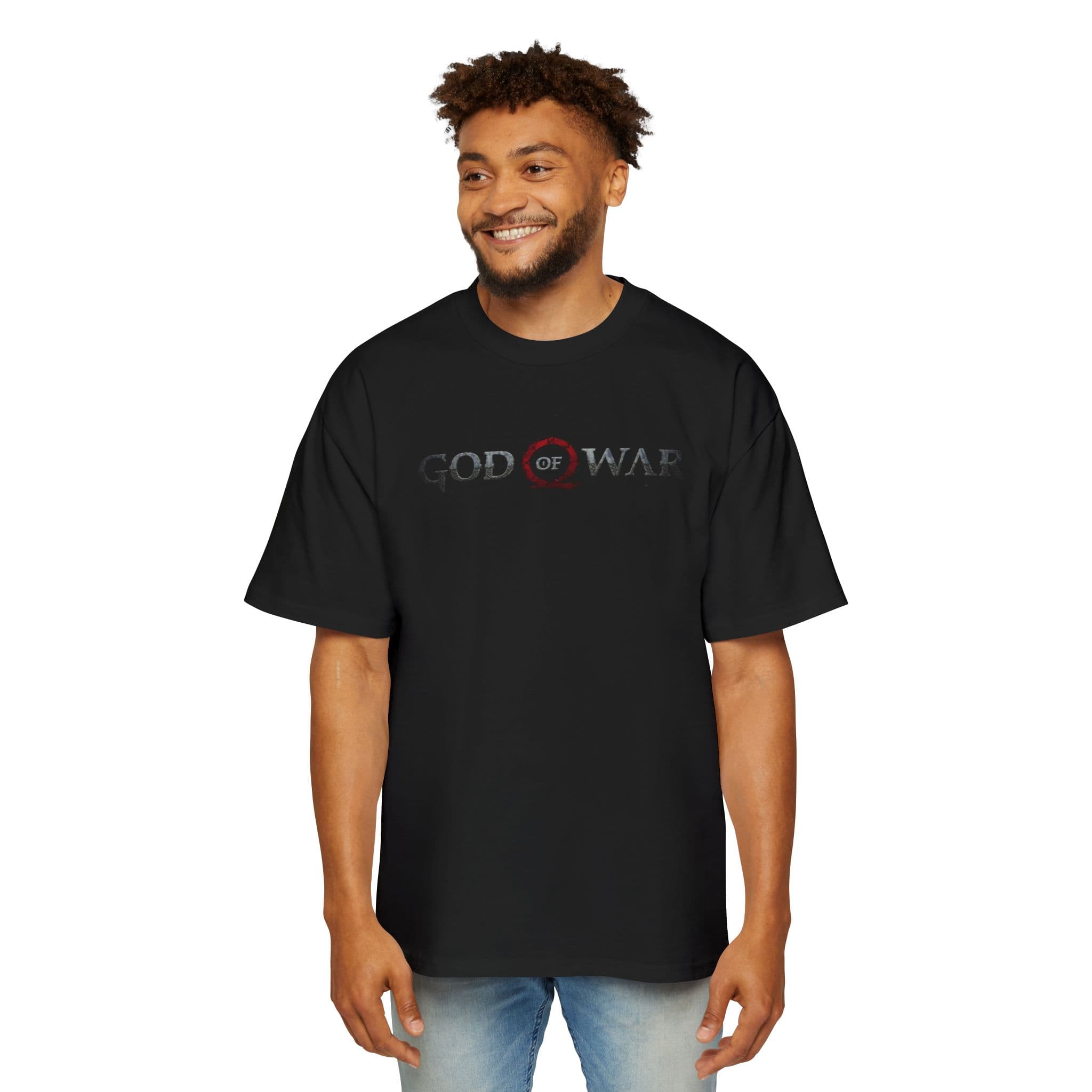God of War Oversized Tee — Black