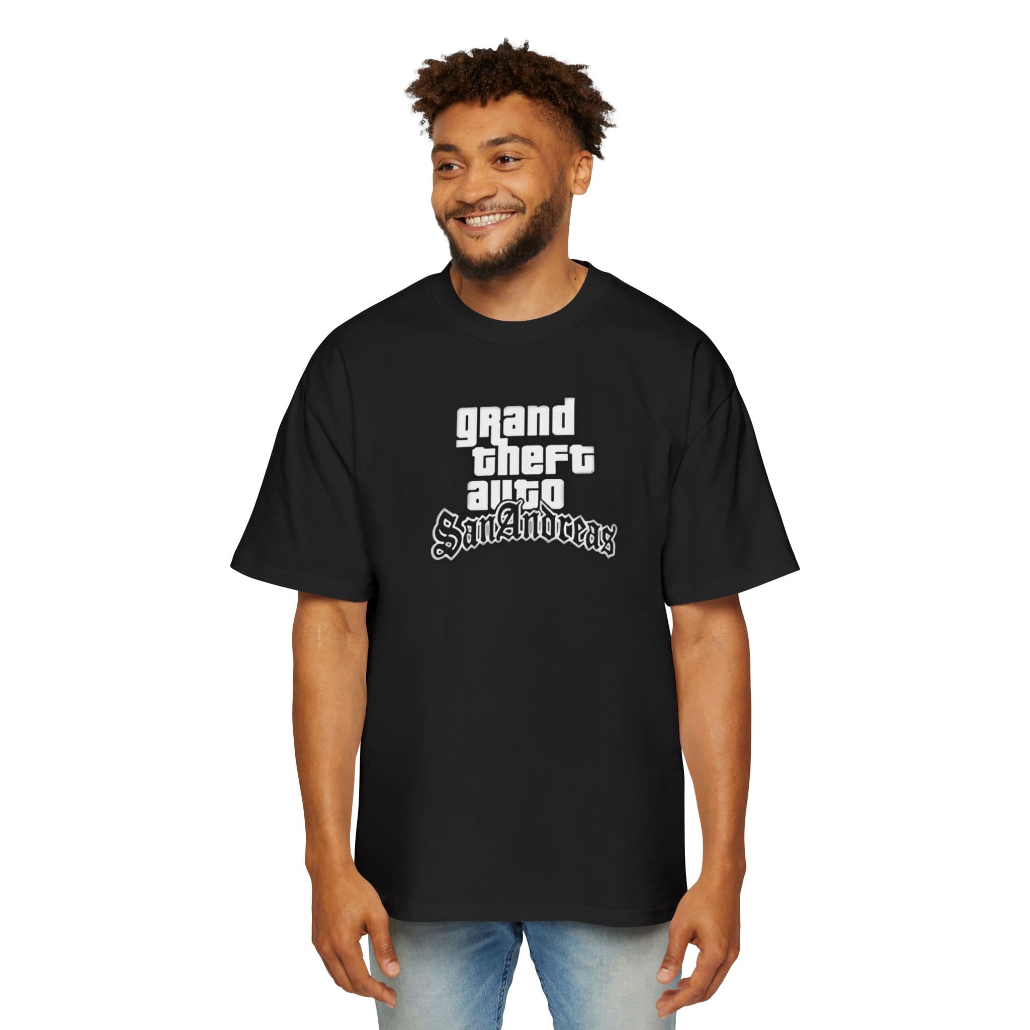 GTA San Andreas Oversized Tee — Black