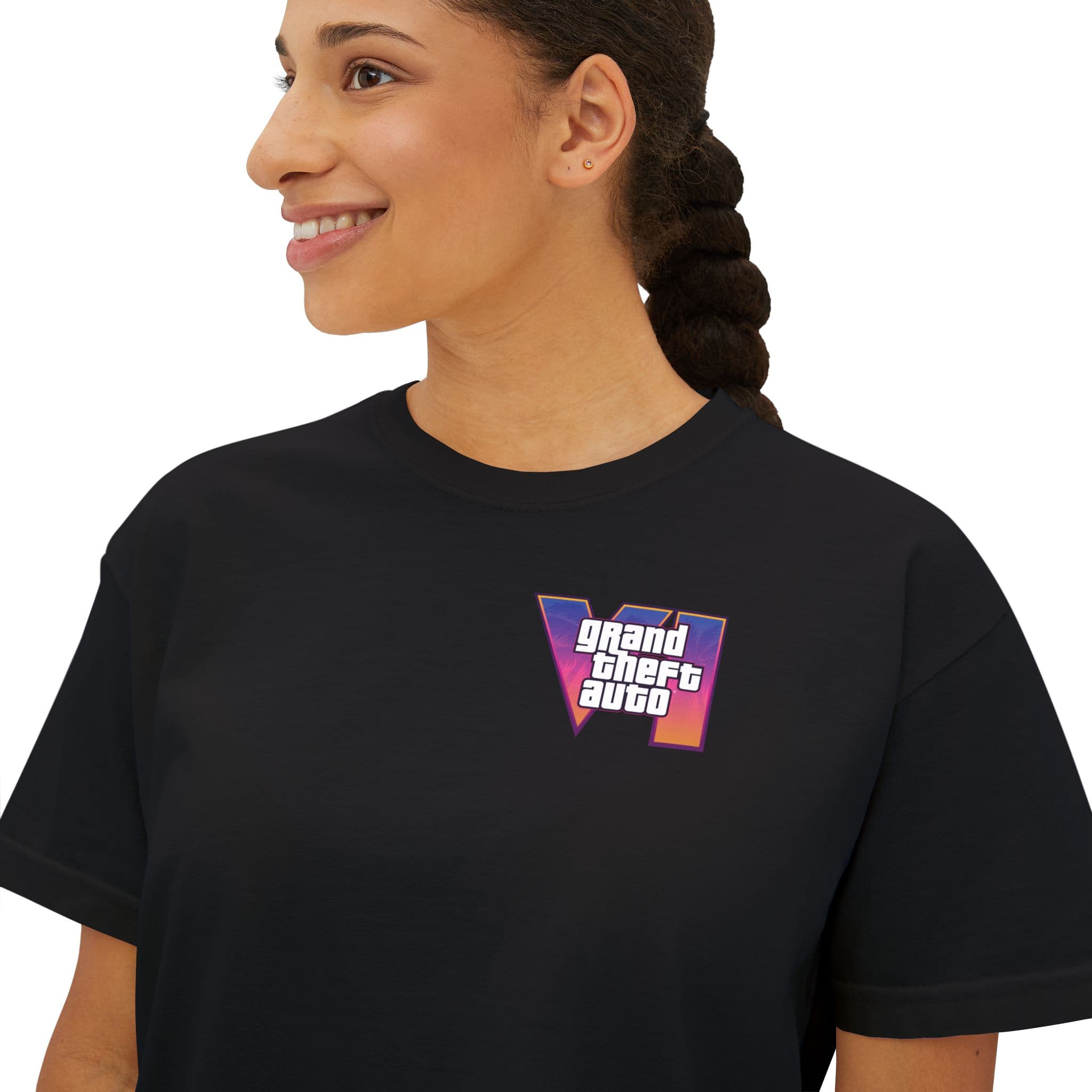 GTA VI Oversized Tee — Black