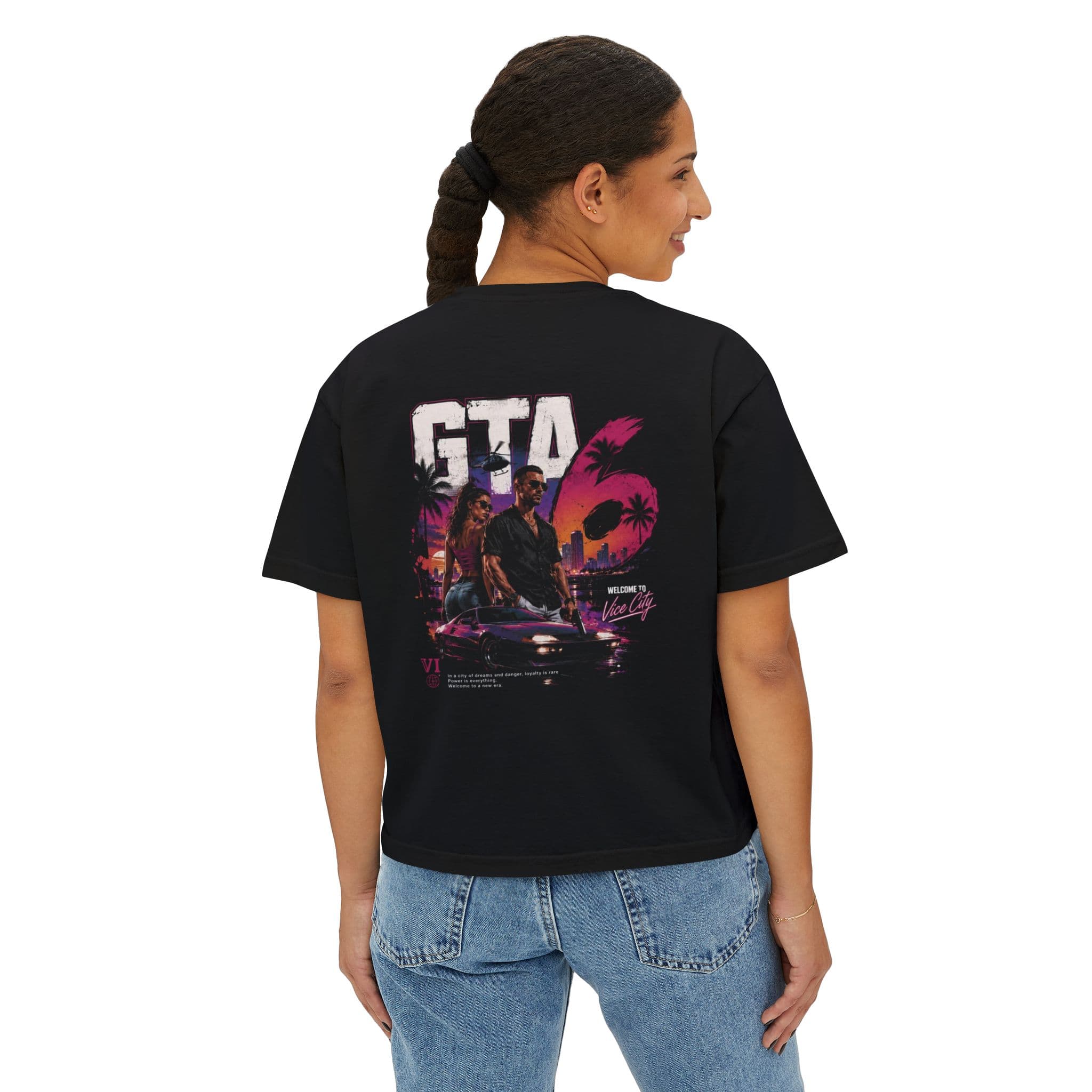 GTA VI Oversized Tee — Black