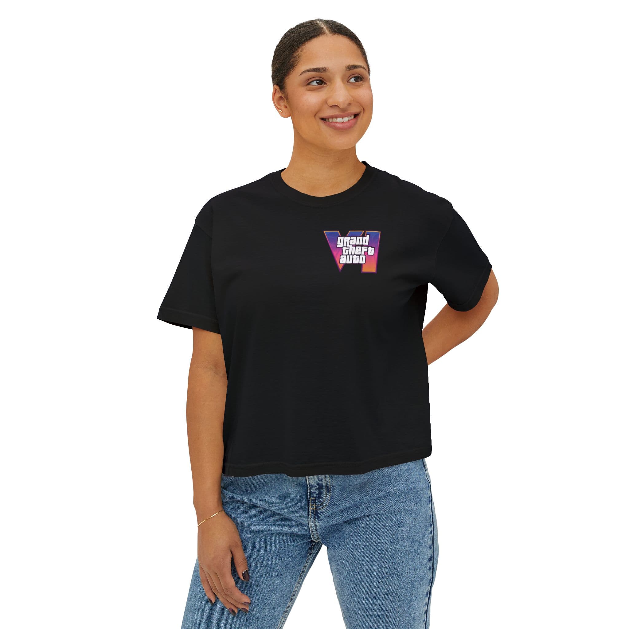 GTA VI Oversized Tee — Black