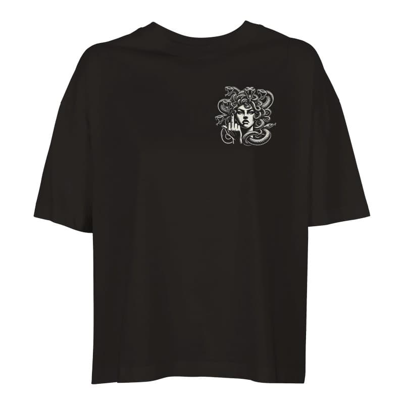 Medusa Portrait Oversized Tee — front