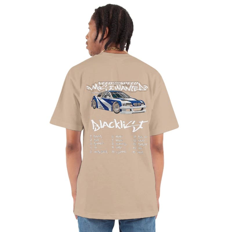 Need for Speed Oversized Tee — Beige