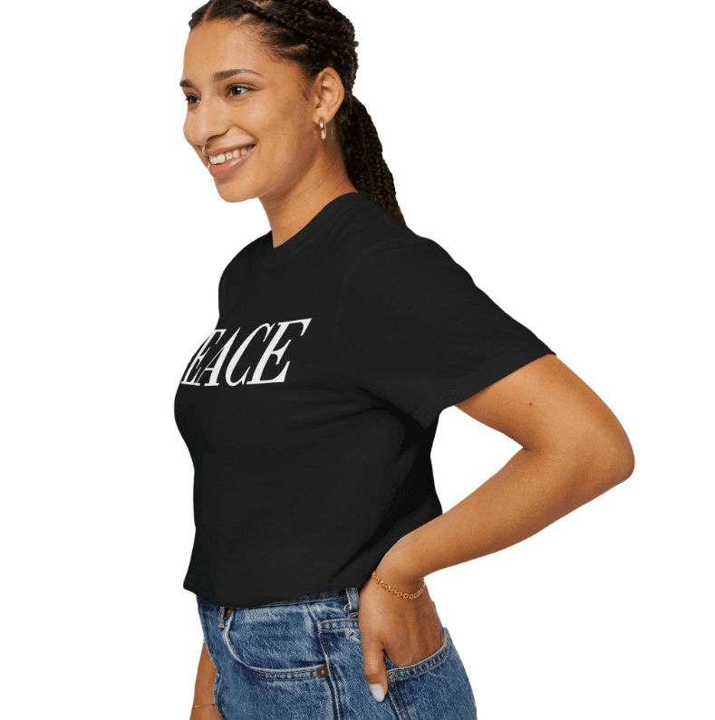 Peace Classic Oversized Tee — Black