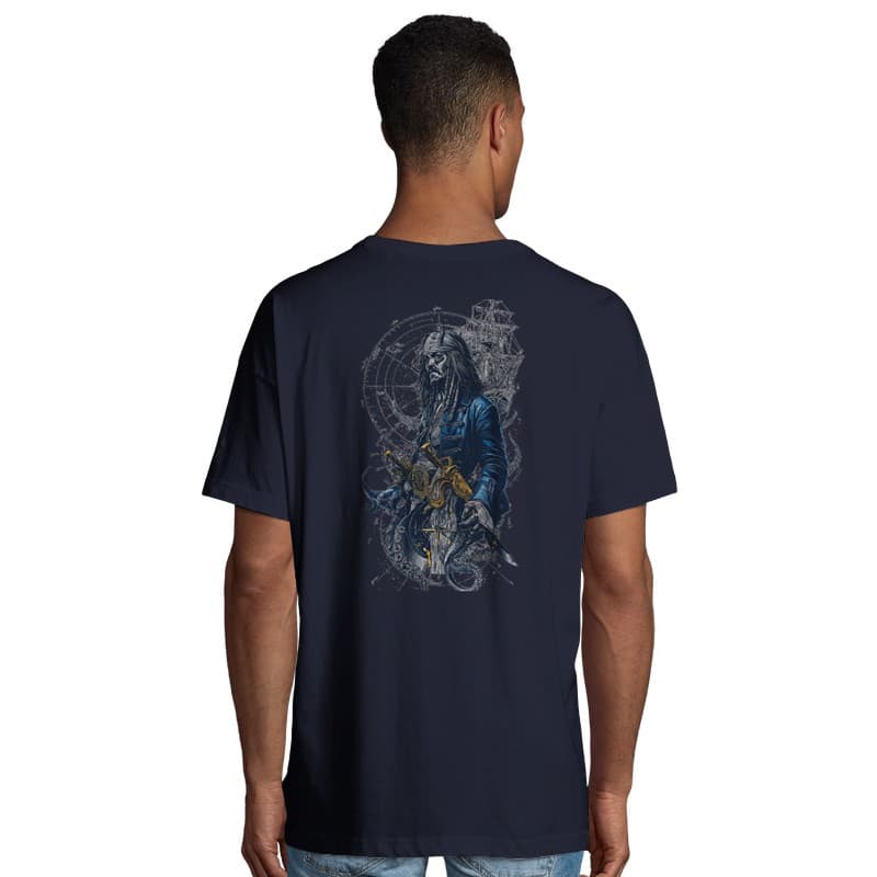 Pirates of the Caribbean Oversized Tee — Blue