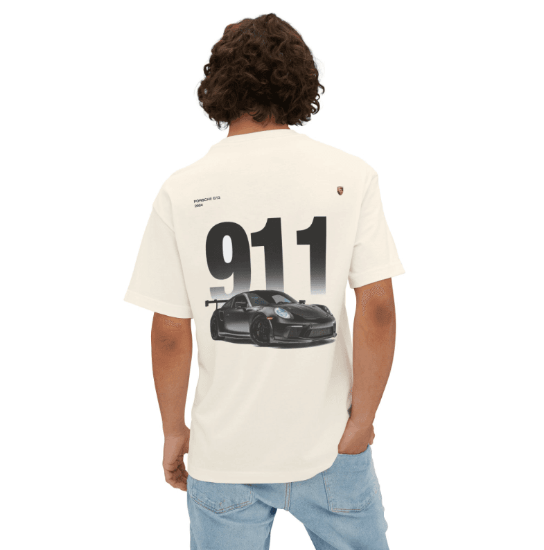 Porsche Oversized Tee — Beige