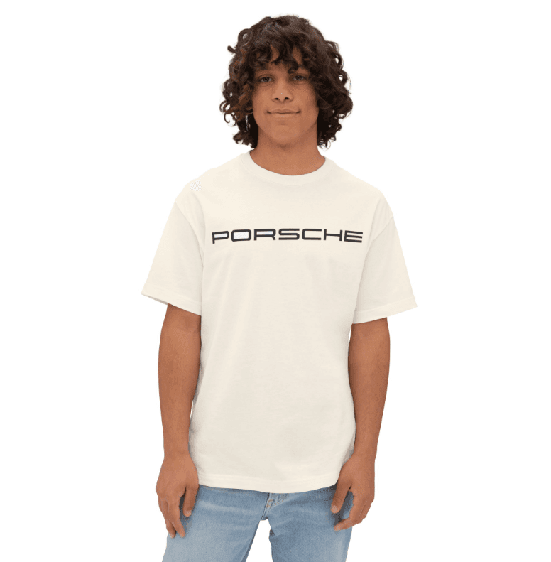 Porsche Oversized Tee — Beige